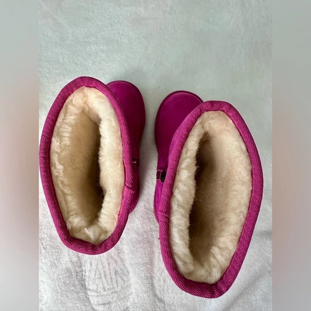 UGG Lil Sunshine Fuschia Pink Suede Boots Size 3